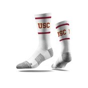 USC Trojans White Block Classic Crew Sock